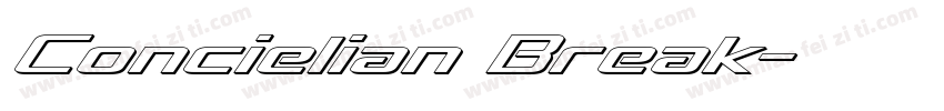 Concielian Break字体转换